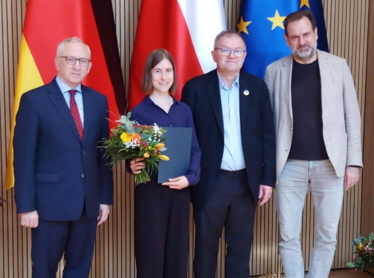 S. E. Jan Tombiński, Otto Marie Loew, Prof. Dr. Igor Kąkolewski, Prof. Dr. Wöll (Auszeichnung in der Kategorie Masterarbeit)