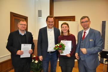 Prof. Dr. Igor Kąkolewski, Prof. Dr. Alexander Wöll, Clara Frysztacka (Universität Siegen), S. E. Prof. Dr. Andrzej Przyłębski