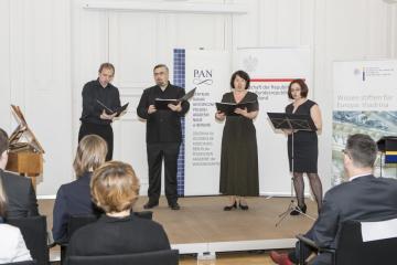 Musikalische Begleitung: Malgorzata Picz (Sopran), Heidrun Häßner (Alt), Thomas Kalka (Tenor), Marek Picz (Bass), Bettina Hartl (Spinett)